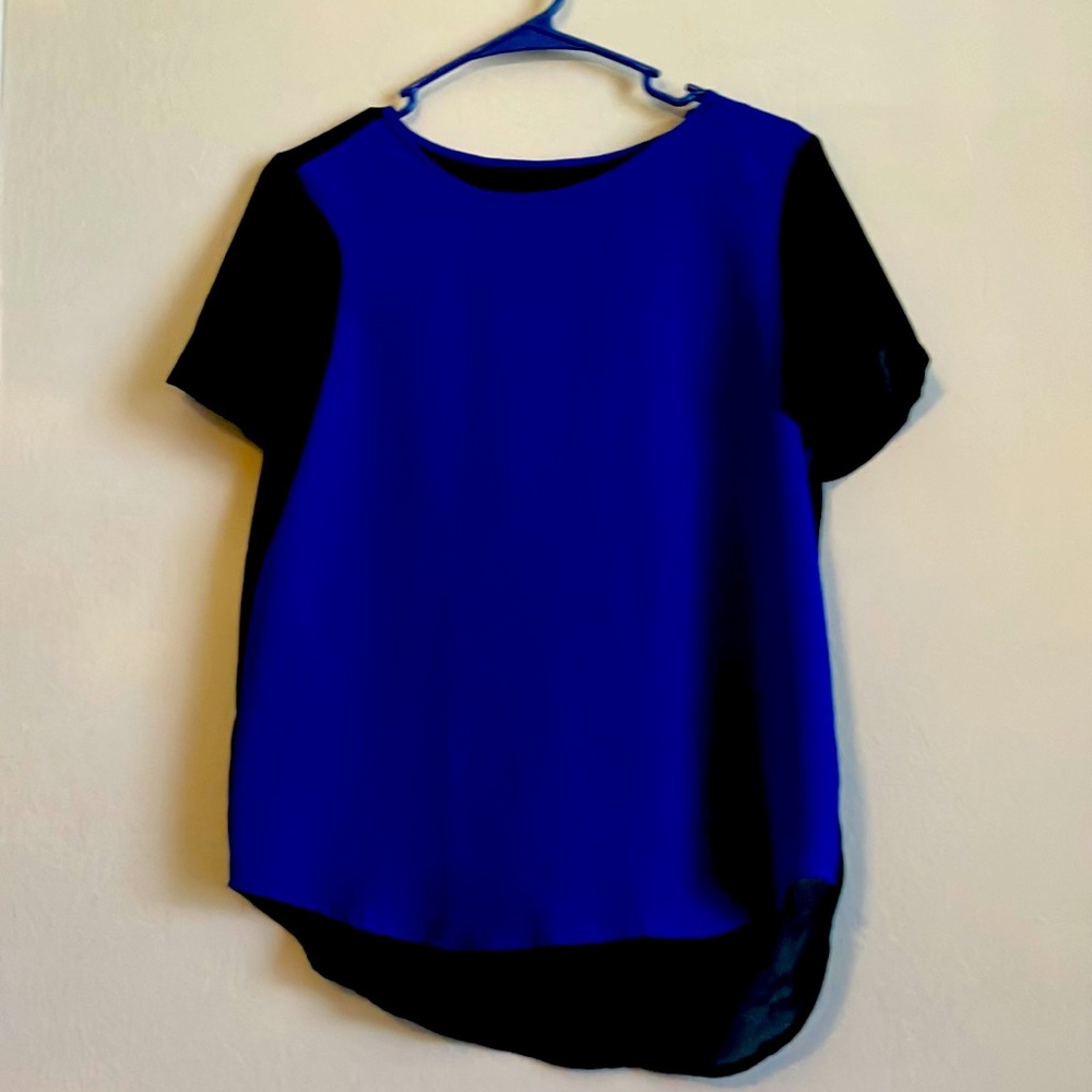 Black and blue shirt